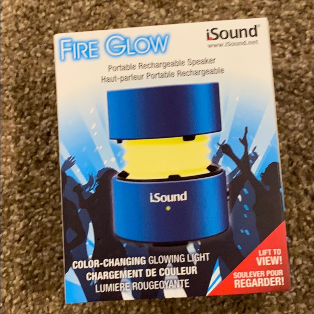 glow portable rechargeable speaker
